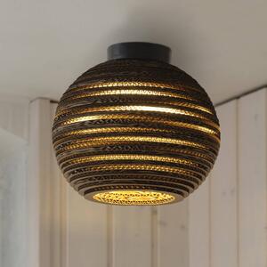 OSRAM Lampa sufitowa BALL, możliwość ściemniania, brązowy / rdzawy, salon / jadalnia, papier / lunolit / lunopal