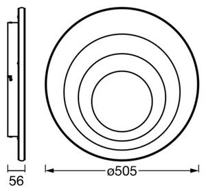 OSRAM Lampa sufitowa LED ORBIS SPIRAL ROUND, biały / opal, salon / jadalnia, metal, nowoczesny
