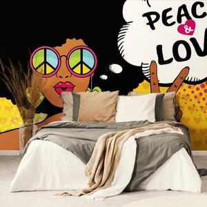Samoprzylepna tapeta Życie w pokoju - PEACE & LOVE
