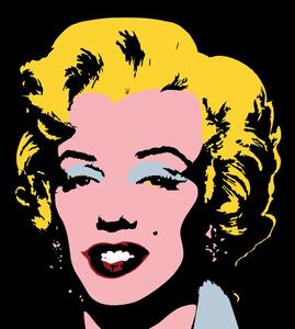 Samoprzylepna tapeta pop art Marilyn Monroe na czarnym tle