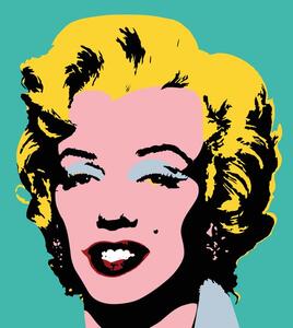 Tapeta ikona Marilyn Monroe w pop art stylu