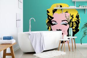 Samoprzylepna tapeta ikona Marilyn Monroe w pop art stylu