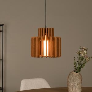 Lucide Lampa wisząca Rollo, możliwość ściemniania, terracotta, salon / jadalnia, tkanina / materiał / jedwab