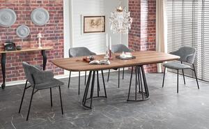 Prostokątny industrialny stół z krzesłami - Quixos