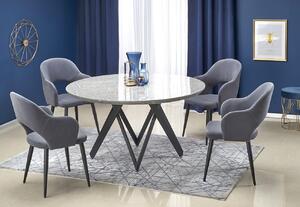 Okrągły nowoczesny stół z krzesłami - Agneso