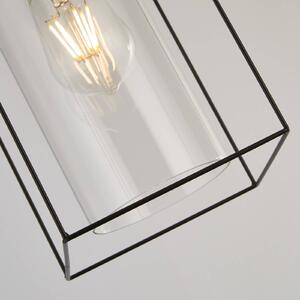 Searchlight Lampa wisząca szklana Vesperon, możliwość ściemniania, przezroczysty / transparentny, salon / jadalnia, szkło, nowoczesny