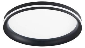 Fabas Luce Lampa sufitowa LED Isy, możliwość ściemniania, czarny, salon / jadalnia, metal, nowoczesny