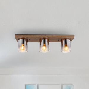 Globo Lampa sufitowa Underwood, możliwość ściemniania, aluminiowy / szary / cynkowy, salon / jadalnia, szkło