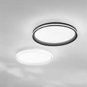 Fabas Luce Lampa sufitowa LED Isy, możliwość ściemniania, czarny, salon / jadalnia, metal, nowoczesny
