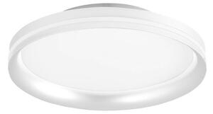 Fabas Luce Lampa sufitowa LED Isy, możliwość ściemniania, biały / opal, salon / jadalnia, metal, nowoczesny