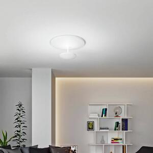 Fabas Luce Lampa sufitowa LED Conrad, możliwość ściemniania, biały / opal, salon / jadalnia, metal, nowoczesny