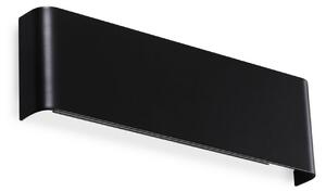IDEAL LUX Kinkiet LED Delta, czarny, salon / jadalnia, aluminium, nowoczesny