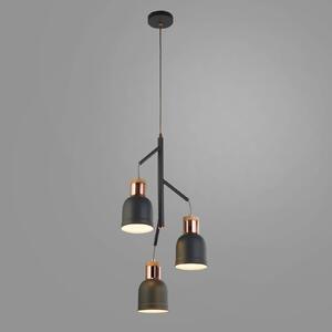Searchlight Lampa wisząca Barham, możliwość ściemniania, aluminiowy / szary / cynkowy, salon / jadalnia, metal, nowoczesny