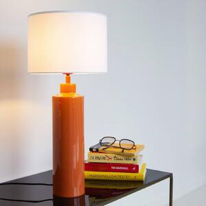 PR Home Lampa stołowa Solo, żółty / pomarańczowy, salon / jadalnia, tkanina / materiał / jedwab, nowoczesny