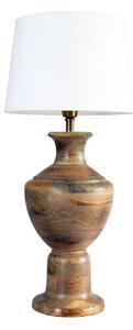 PR Home Lampa stołowa Alma, biały / opal, salon / jadalnia, drewno