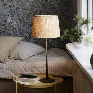PR Home Lampa stołowa Base Eldertree, żółty / pomarańczowy, salon / jadalnia, metal