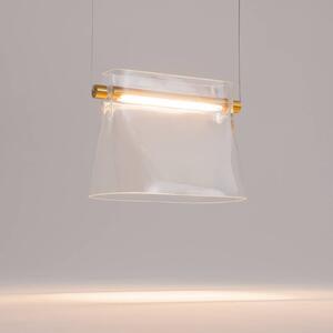 Maytoni Lampa wisząca szklana Cabaret, mosiężny / złoty, salon / jadalnia, szkło