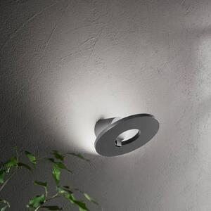 Fabas Luce Kinkiet zewnętrzny LED Elite, czarny, aluminium, nowoczesny