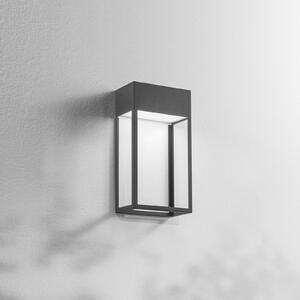 Fabas Luce Kinkiet zewnętrzny LED Edo, czarny, aluminium, nowoczesny