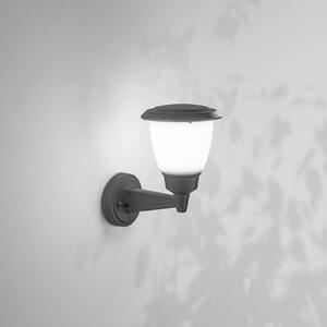 Fabas Luce Kinkiet zewnętrzny Thiago, możliwość ściemniania, czarny, aluminium, nowoczesny