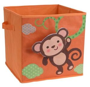 Pudełko do przechowywania dla dzieci Małpa, 32 x 32 x 30 cm