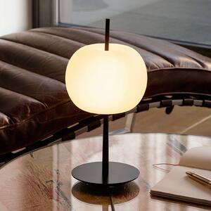Kdln Lampa stołowa design KUSHI, możliwość ściemniania, czarny, salon / jadalnia, szkło, design