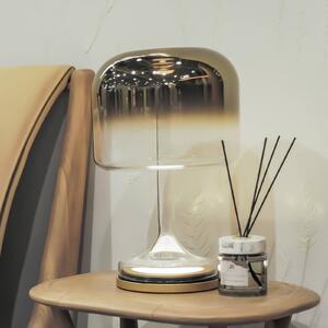Maytoni Lampa stołowa LED Spirito, mosiężny / złoty, salon / jadalnia, szkło