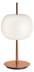 Kdln Lampa stołowa design KUSHI, możliwość ściemniania, miedziany, salon / jadalnia, szkło, design