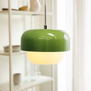 Dyberg Larsen Lampa wisząca Haipot, możliwość ściemniania, zielony, salon / jadalnia, metal, skandynawski