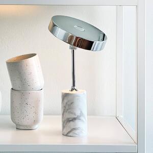 Dyberg Larsen Lampa stołowa Starlight, możliwość ściemniania, chromowy / srebrny, salon / jadalnia, metal, design