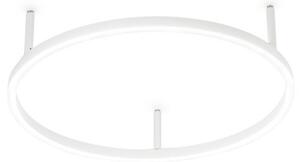 IDEAL LUX Lampa sufitowa LED Oracle Slim, biały / opal, salon / jadalnia, aluminium, nowoczesny