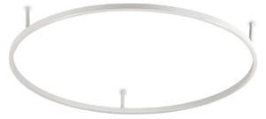 IDEAL LUX Lampa sufitowa LED Oracle Slim, biały / opal, salon / jadalnia, aluminium, nowoczesny
