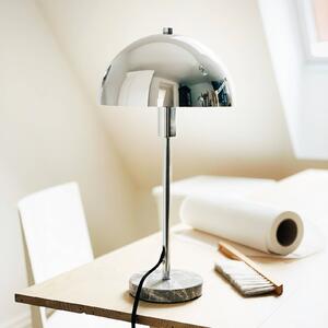 Dyberg Larsen Lampa stołowa design Stockholm, chromowy / srebrny, salon / jadalnia, kamień, design