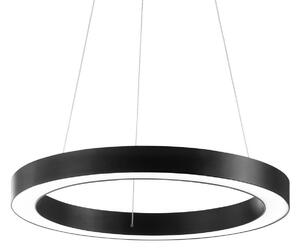 IDEAL LUX Lampa wisząca Oracle, czarny, salon / jadalnia, aluminium, nowoczesny