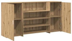 Biurko recepcyjne dÄ b artisan 200x50x103,5 cm drewno klejone