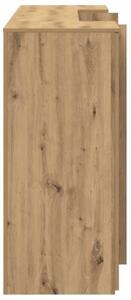 Biurko recepcyjne dÄ b artisan 200x50x103,5 cm drewno klejone