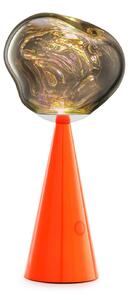 Tom Dixon Lampa stołowa LED Melt fluoro/czerwona Wysokość 29 cm IP44 Melt, możliwość ściemniania, czerwony, salon / jadalnia, tworzywo sztuczne, design