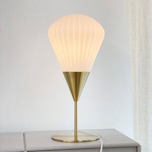 Dyberg Larsen Lampa stołowa design Ballon, mosiężny / złoty, salon / jadalnia, metal, design