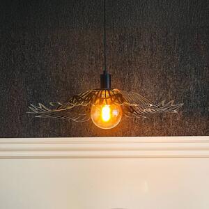 Dyberg Larsen Lampa wisząca designerska Flora, możliwość ściemniania, czarny, salon / jadalnia, metal, design