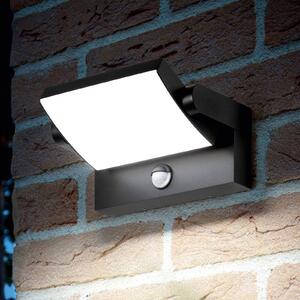 IDEAL LUX Lampa zewnętrzna z czujnikiem ruchu Swipe Sensor, czarny, metal, nowoczesny