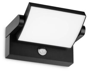 IDEAL LUX Lampa zewnętrzna z czujnikiem ruchu Swipe Sensor, czarny, metal, nowoczesny