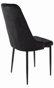 EMWOmeble Krzesła z kryształkami AMORE 3506 czarne 4 sztuki