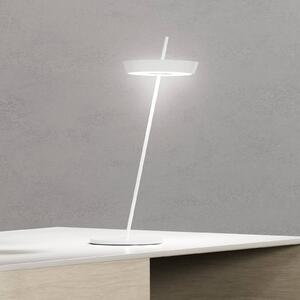 Sigor Lampa stołowa LED Mahina, możliwość ściemniania, biały / opal, salon / jadalnia, aluminium, nowoczesny