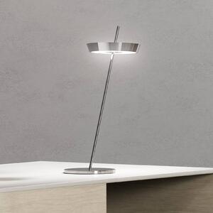 Sigor Lampa stołowa LED Mahina, możliwość ściemniania, chromowy / srebrny, salon / jadalnia, aluminium, nowoczesny