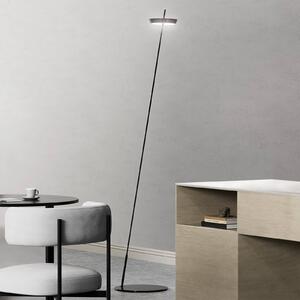Sigor Lampa stojąca LED Mahina, możliwość ściemniania, czarny, salon / jadalnia, aluminium, nowoczesny