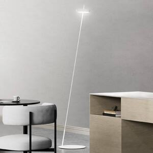 Sigor Lampa stojąca LED Mahina, możliwość ściemniania, biały / opal, salon / jadalnia, aluminium, nowoczesny