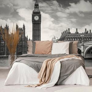 Fototapeta Big Ben w Londynie w czerni i bieli