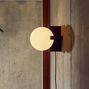 FRANDSEN Lampka nocna do sypialni Hito, czarny, salon / jadalnia, kamień, design