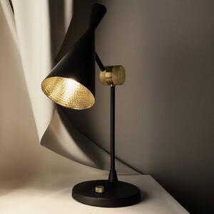 Tom Dixon Lampa stołowa design Beat, możliwość ściemniania, czarny, salon / jadalnia, mosiądz, design