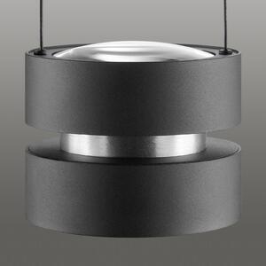Brilliant Lampa wisząca Glow-Sphere, możliwość ściemniania, czarny, salon / jadalnia, aluminium, nowoczesny
